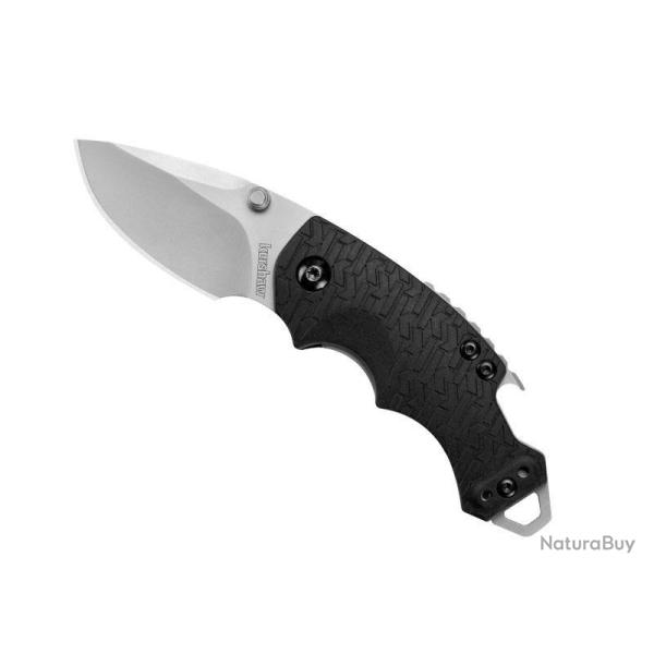 BEL613 COUTEAU KERSHAW "SHUFFLE" LAME ACIER MANCHE 8.5CM NOIR + DECAPSULEUR NEUF