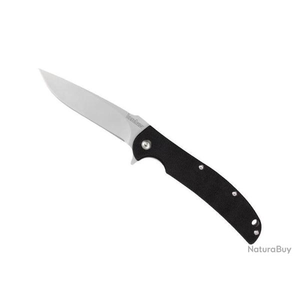 BEL619 COUTEAU KERSHAW "CHILL" LAME ACIER + FLIPPER MANCHE 10CM G10 NOIR NEUF