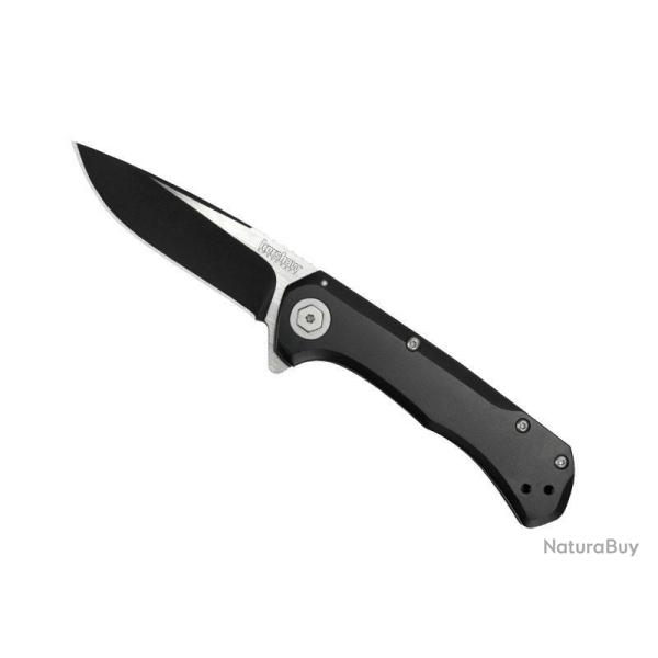 BEL622 COUTEAU KERSHAW "SHOWTIME" LAME ACIER REV NOIR SATINE OUVERTURE SPEEDSAFE MANCHE  NOIR NEUF