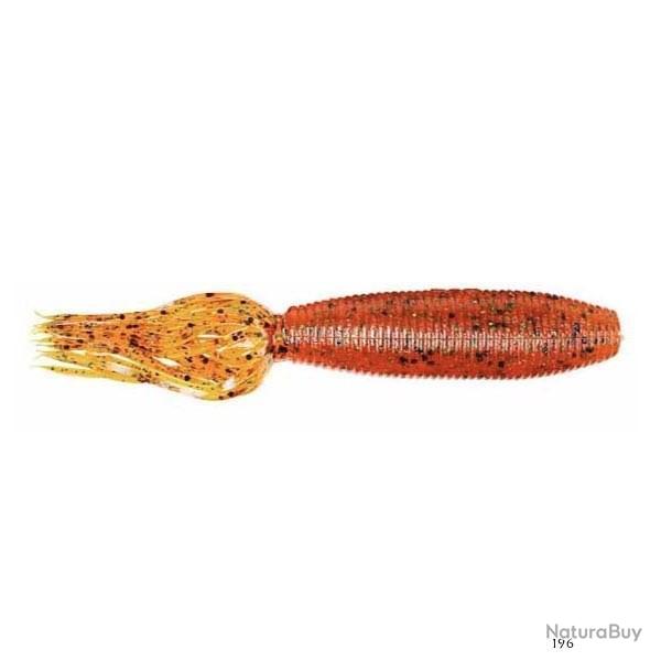 Leurre Souple Gary Yamamoto Fat Ika 10cm 196 - Pumpkin Black & Green