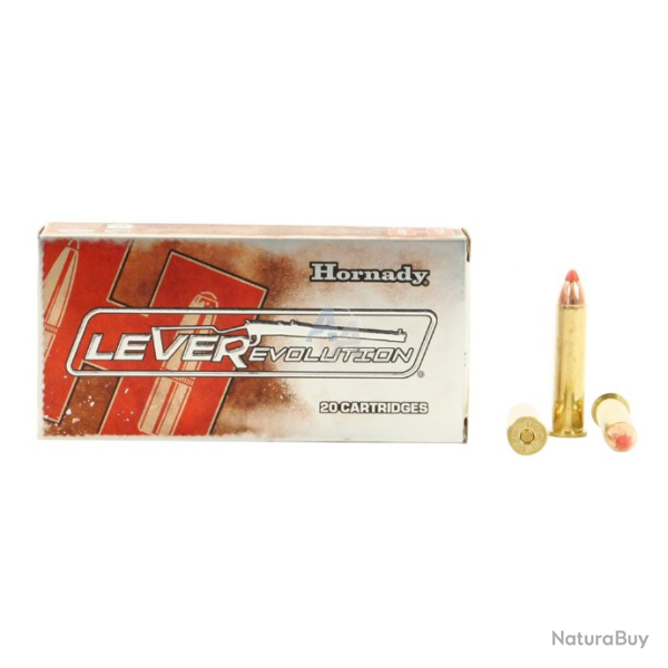 2 BOITES DE 20 MUNITIONS HORNADY LEVER EVOLUTION 30X30 FTX 140GR