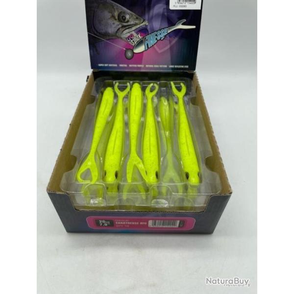 Leurre souple Fox Rage slick finesse 20 cm jaune fluo