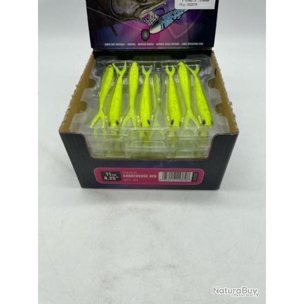 Leurre souple Fox Rage slick finesse 11 cm jaune fluo