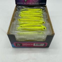 Leurre souple Fox Rage slick finesse 9 cm jaune fluo