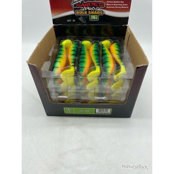 Leurre souple Fox Rage zander bulks pro shad 14 cm vert