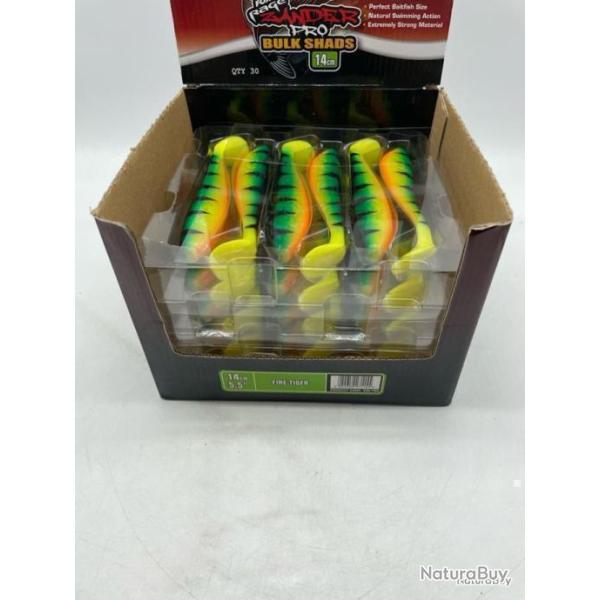 Leurre souple Fox Rage zander bulks pro shad 14 cm vert