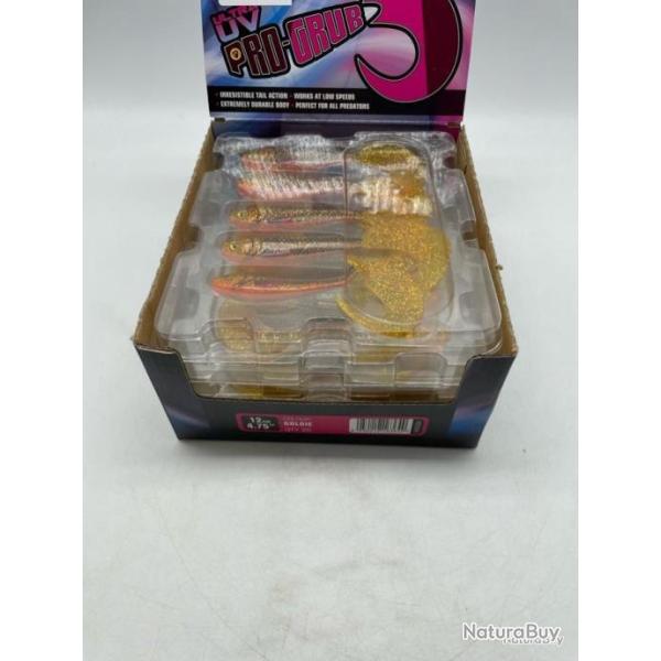 Leurre souple Fox Rage pro grub 12 cm jaune