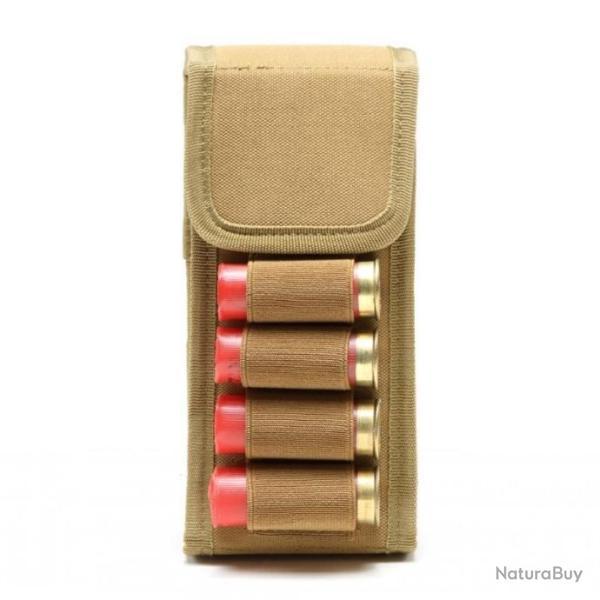 PROMO - Cartouchi�re 4+12 pour calibre 12 16 20 r�approvisionnement rapide - Tan