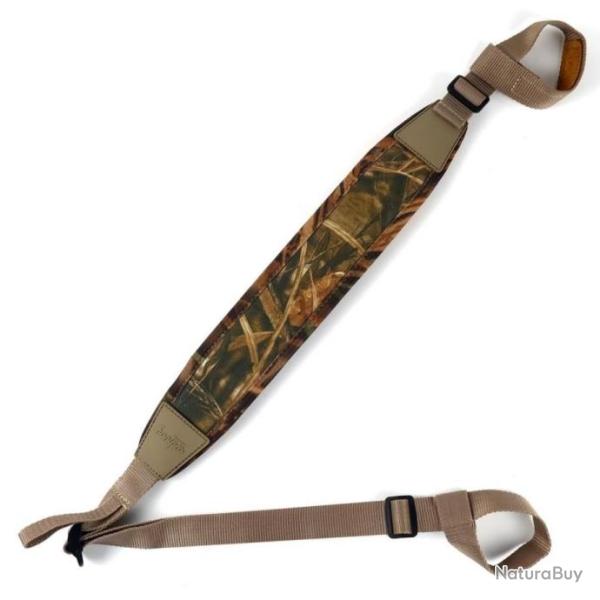 PROMO - Sangle en n�opr�ne, bretelle � syst�me de fixation lasso - Camouflage