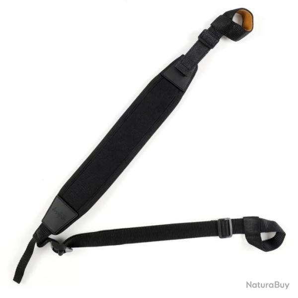 PROMO - Sangle en noprne, bretelle  systme de fixation lasso - Noir