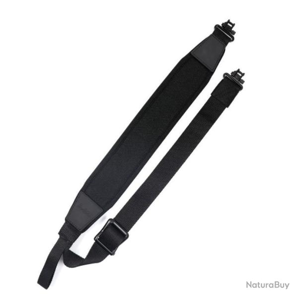 PROMO - Sangle en n�opr�ne, bretelle attache rapide grenadi�re am�ricaine - Noir