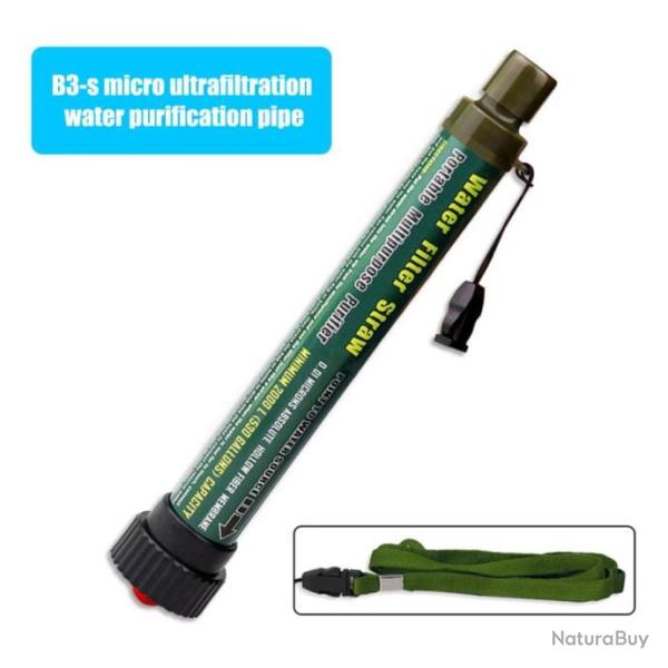 PROMO - Paille de purification de l'eau portable - Vert