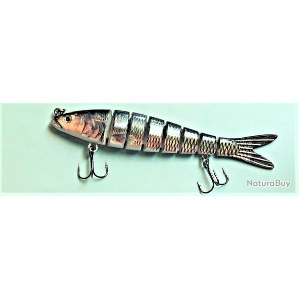 Leurre dur articul� 8 sections -27 gr - 14 cm