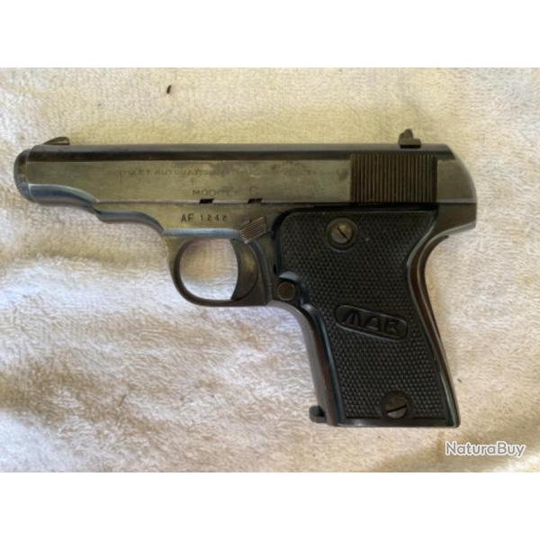 Pistolet Mab modele C neutralis par le banc d'epreuve de Saint Etienne
