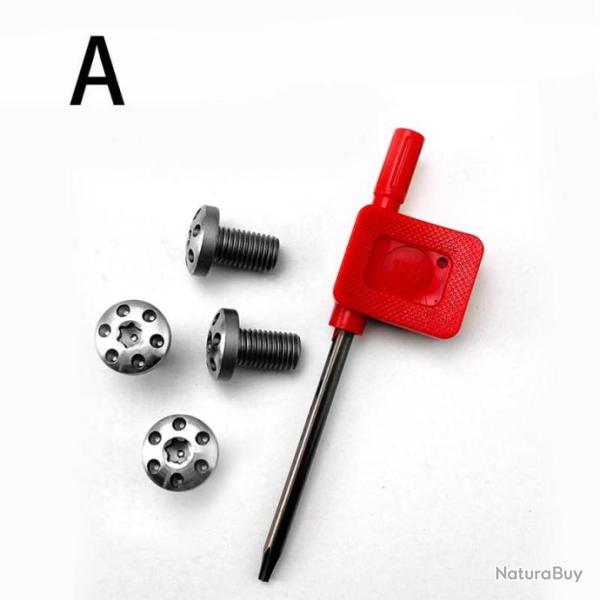 PROMO - 4 vis custom pour plaquette de crosse 1911 + tournevis - Mod�le 1