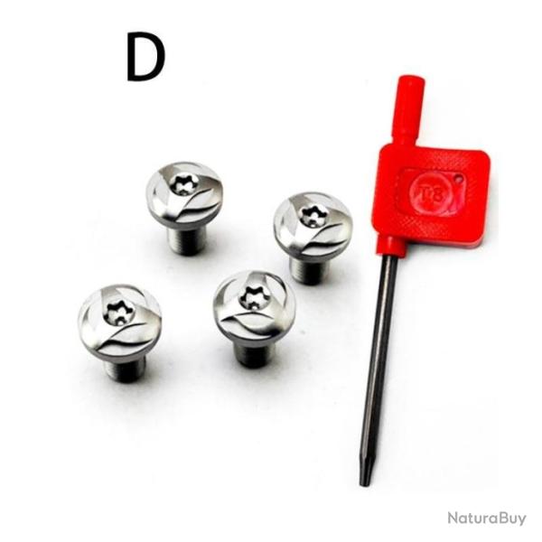 PROMO - 4 vis custom pour plaquette de crosse 1911 + tournevis - Mod�le 3