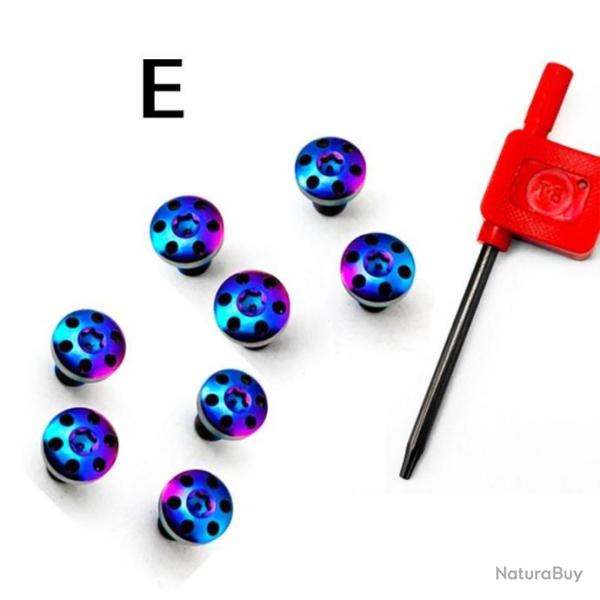 PROMO - 8 vis custom pour plaquette de crosse 1911 + tournevis - Mod�le 2