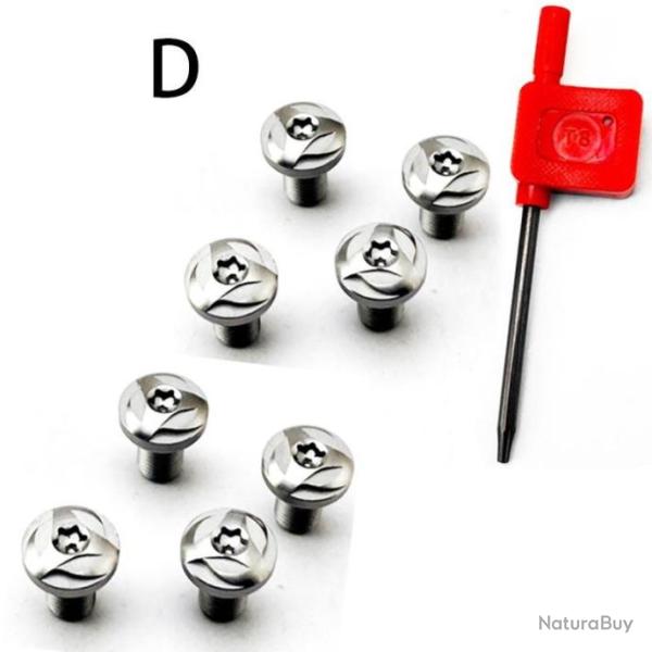 PROMO - 8 vis custom pour plaquette de crosse 1911 + tournevis - Mod�le 3