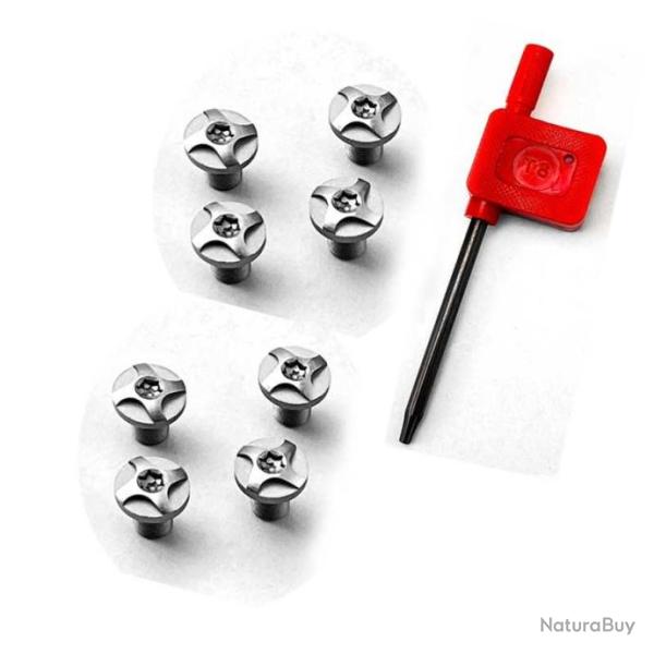 PROMO - 8 vis custom pour plaquette de crosse 1911 + tournevis - Mod�le 5