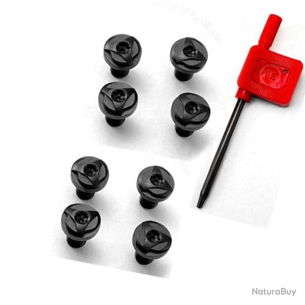 PROMO - 8 vis custom pour plaquette de crosse 1911 + tournevis - Mod�le 7