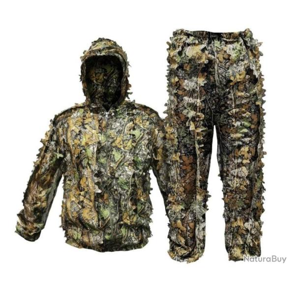 PROMO - Tenue camouflage total 3D Ghillie Suit - 2 pi�ces