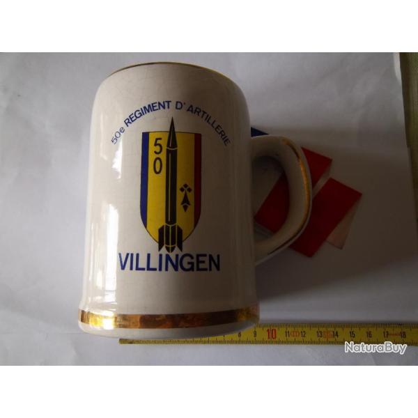 choppe 50 �me r�giment artillerie collection militaire vintage