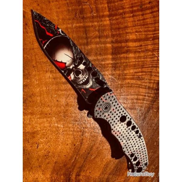 Couteau de poche - impression 3 D - Liner Lock - Cran de s�ret�