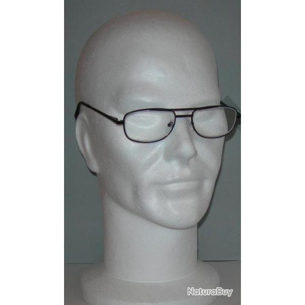 Lot 5 paires de Lunettes Loupes de lecture - Monture noire - Dioptrie + 100