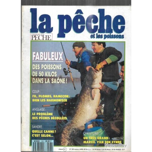 la p�che et les poissons 563 avril 1992 , silures, lignes au coup, truite au toc,, anglaise grands f