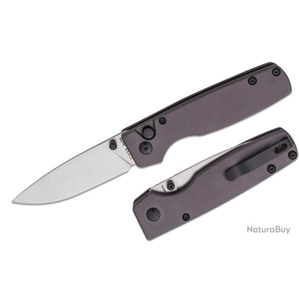 Couteau Kizer Original XL Black Button Lock Lame Acier 154CM Manche Aluminium IKBS Clip KIV4605C2