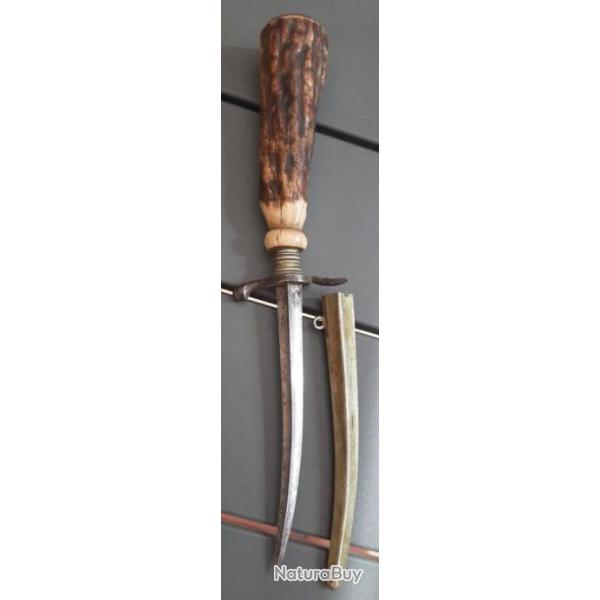 Petit Stylet 21 cm Dague de Ch�tellerault couteau France 19� Si�cle ORIGINAL