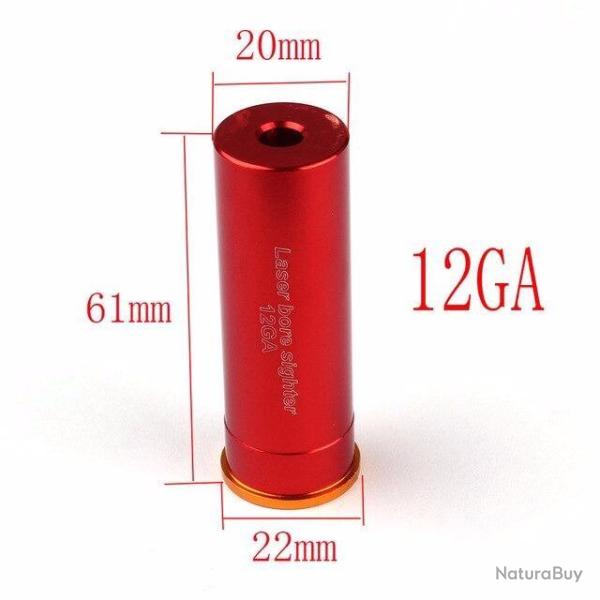 LIVRAISON OFFERTE - Cartouche r�glage Laser calibre 12