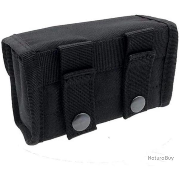 LIVRAISON OFFERTE - Pochette de ceinture pour cartouche de chasse noire