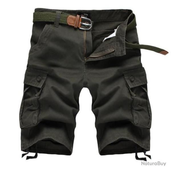 Short bermuda avec plusieurs poches - Army Green
