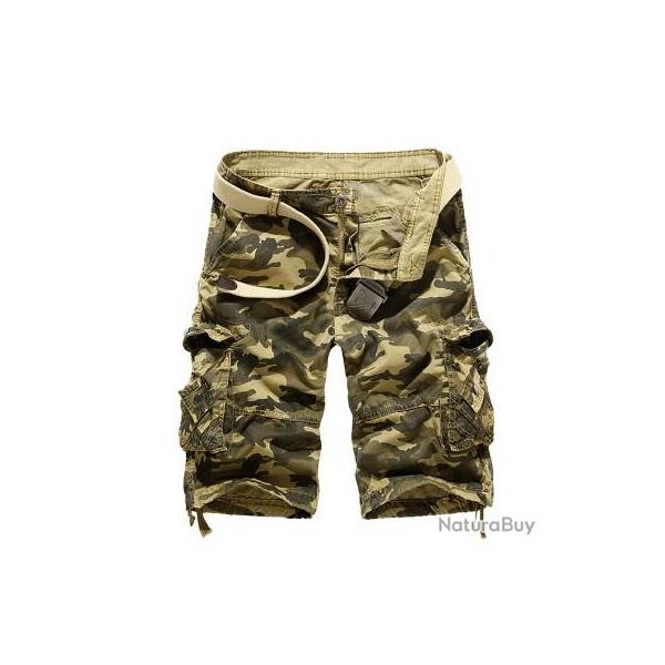 Short cargo camouflage - Tan