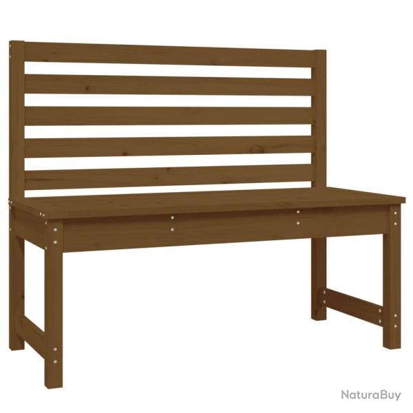 Banc de jardin meuble de patio d'extrieur terrasse 109 x 48 x 91,5 cm bois de pin massif marron mi
