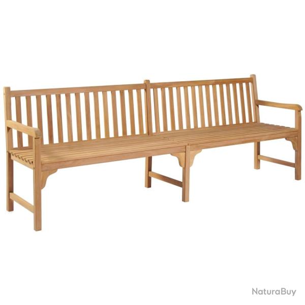 Banc de jardin meuble de patio d'ext�rieur terrasse 228 x 62,5 x 90 cm bois de teck solide 02_00113