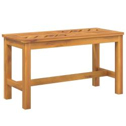 Banc de jardin meuble de patio d'ext&eacute;rieur terrasse 80 x 35 x 45 cm bois massif d'acacia 02_0011324