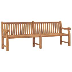 Banc de jardin meuble de patio d'ext&eacute;rieur terrasse 228 x 69 x 92 cm bois de teck solide 02_0011304