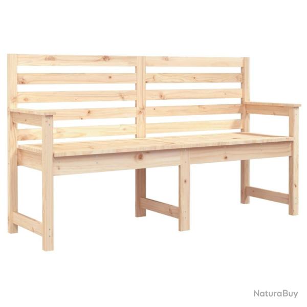Banc de jardin meuble de patio d'extrieur terrasse 159,5 x 48 x 91,5 cm bois massif de pin 02_0011
