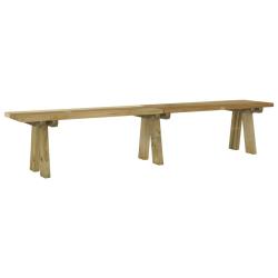 Banc de jardin meuble de patio d'ext&eacute;rieur terrasse 220 x 38 x 45 cm bois de pin massif impr&eacute;gn&eacute; 02