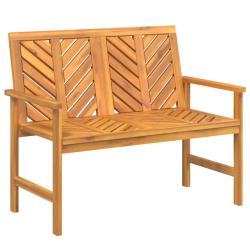 Banc de jardin meuble de patio d'ext&eacute;rieur terrasse 109 x 62,5 x 89 cm bois massif d'acacia 02_0011