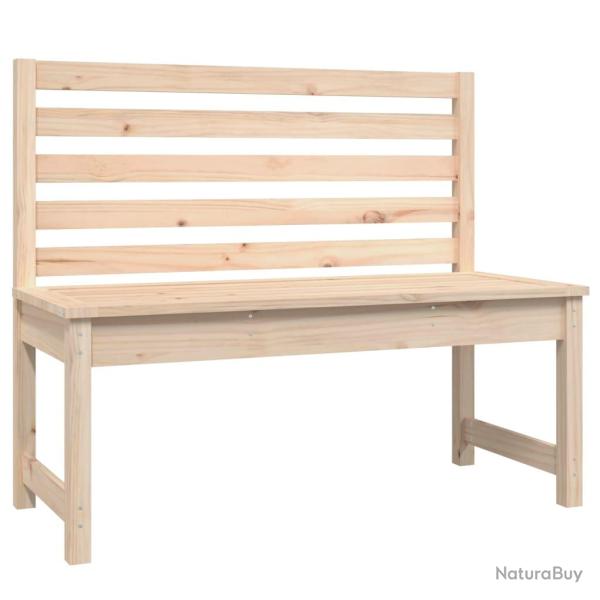 Banc de jardin meuble de patio d'extrieur terrasse 109 x 48 x 91,5 cm bois massif de pin 02_0011158