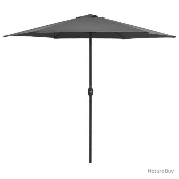 Parasol d'extrieur et mt en aluminium 270 x 246 cm anthracite 02_0008285