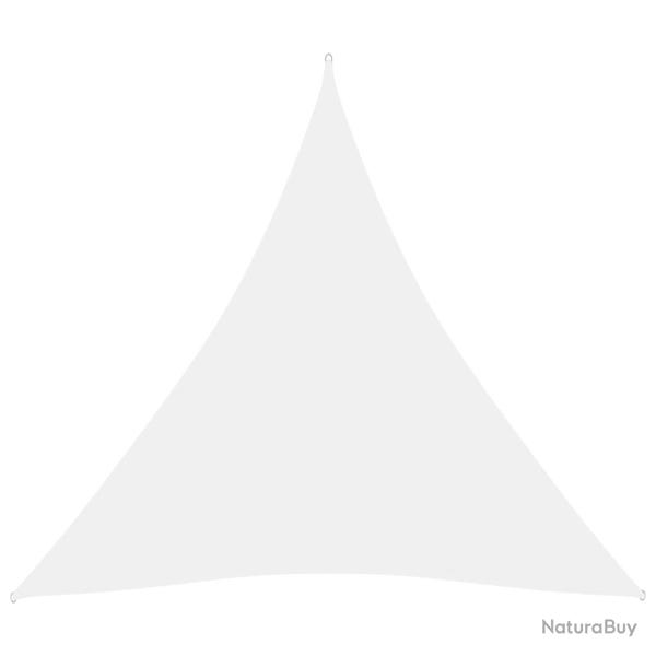 Voile toile d'ombrage parasol tissu oxford triangulaire 3 x 3 x 3 m blanc 02_0009821