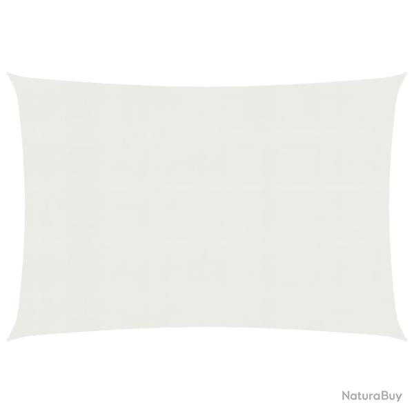 Voile toile d'ombrage parasol 160 g/m 3 x 4,5 m PEHD blanc 02_0009018