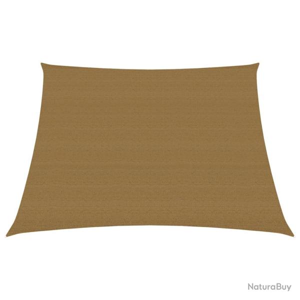 Voile toile d'ombrage parasol 160 g/m 3/4 x 2 m PEHD taupe 02_0009309