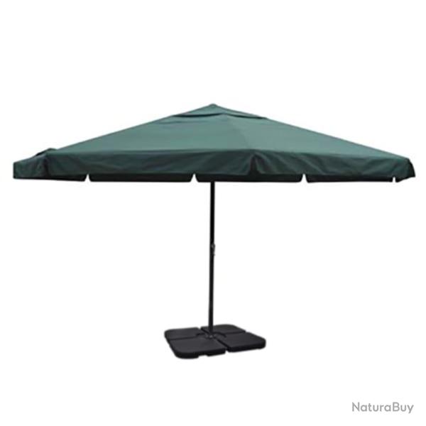 Parasol en aluminium avec base mobile diam�tre: 5 m vert 02_0008736