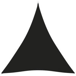 Voile toile d'ombrage parasol tissu oxford triangulaire 5 x 6 x 6 m noir 02_0009929