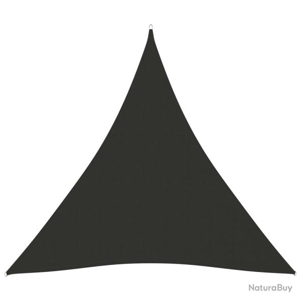 Voile toile d'ombrage parasol tissu oxford triangulaire 4,5 x 4,5 x 4,5 m anthracite 02_0009850